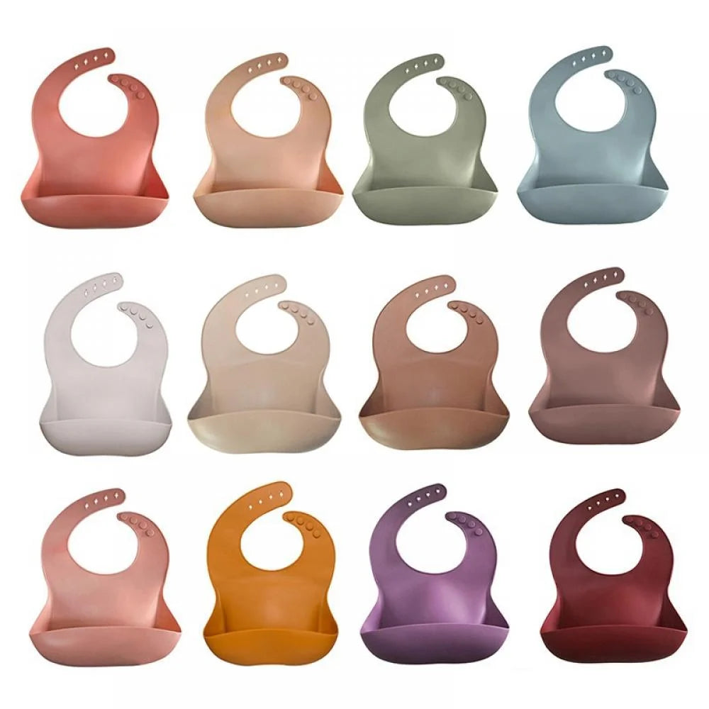 Silicone Baby Bib for Babies Toddlers, Waterproof, BPA Free,Easy Wipe Clean,4-6T,1Pcs