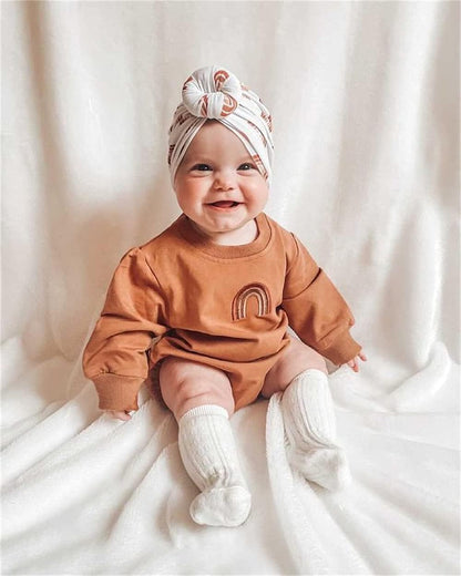 Baby Boy Girl Crewneck Sweatshirt Onesie Sweater Shirts Long Sleeve Romper Cute Fall Winter Outfit Clothes