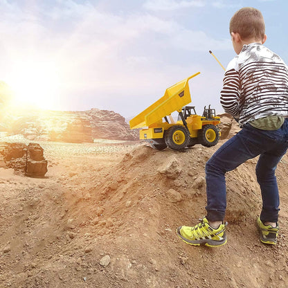 Dollar Deal |  Remote Control Construction Dump Truck Toy Rc Dump Truck