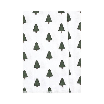 Infant Boy Cotton Flannel Burp Cloths, Wild Forest 4-Pack, One Size