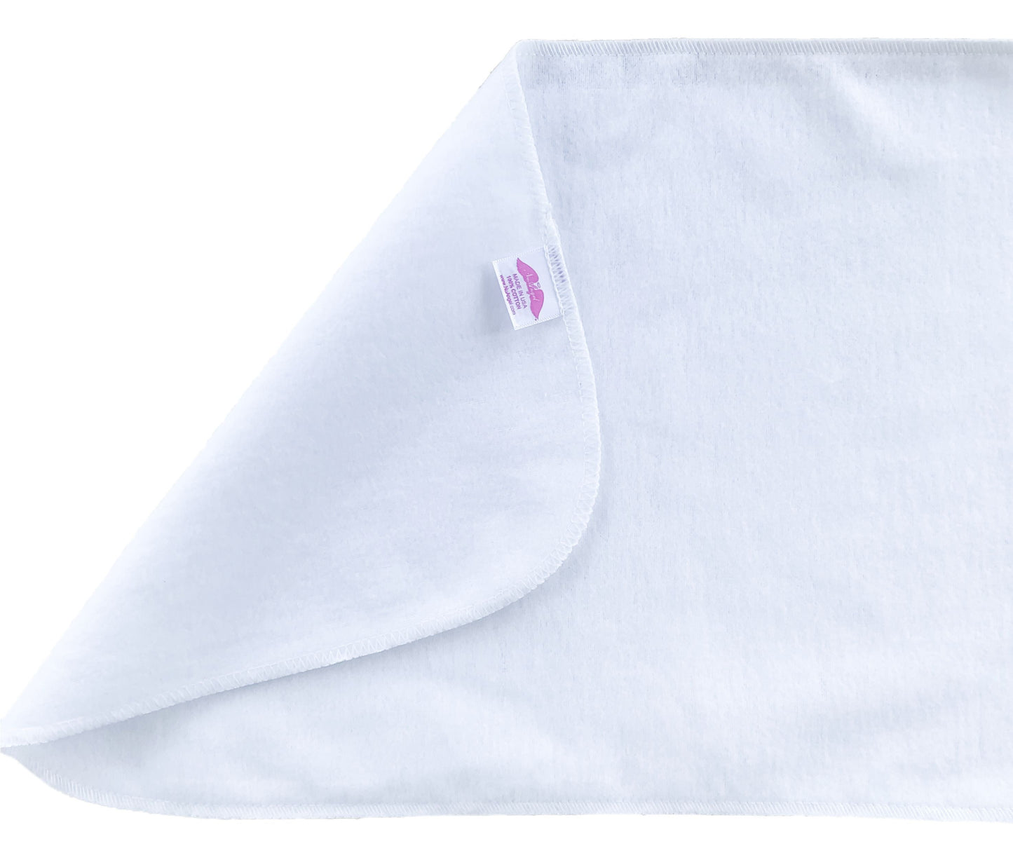 Unisex Organic Cotton Baby Burp Cloth, White, 12 Pack