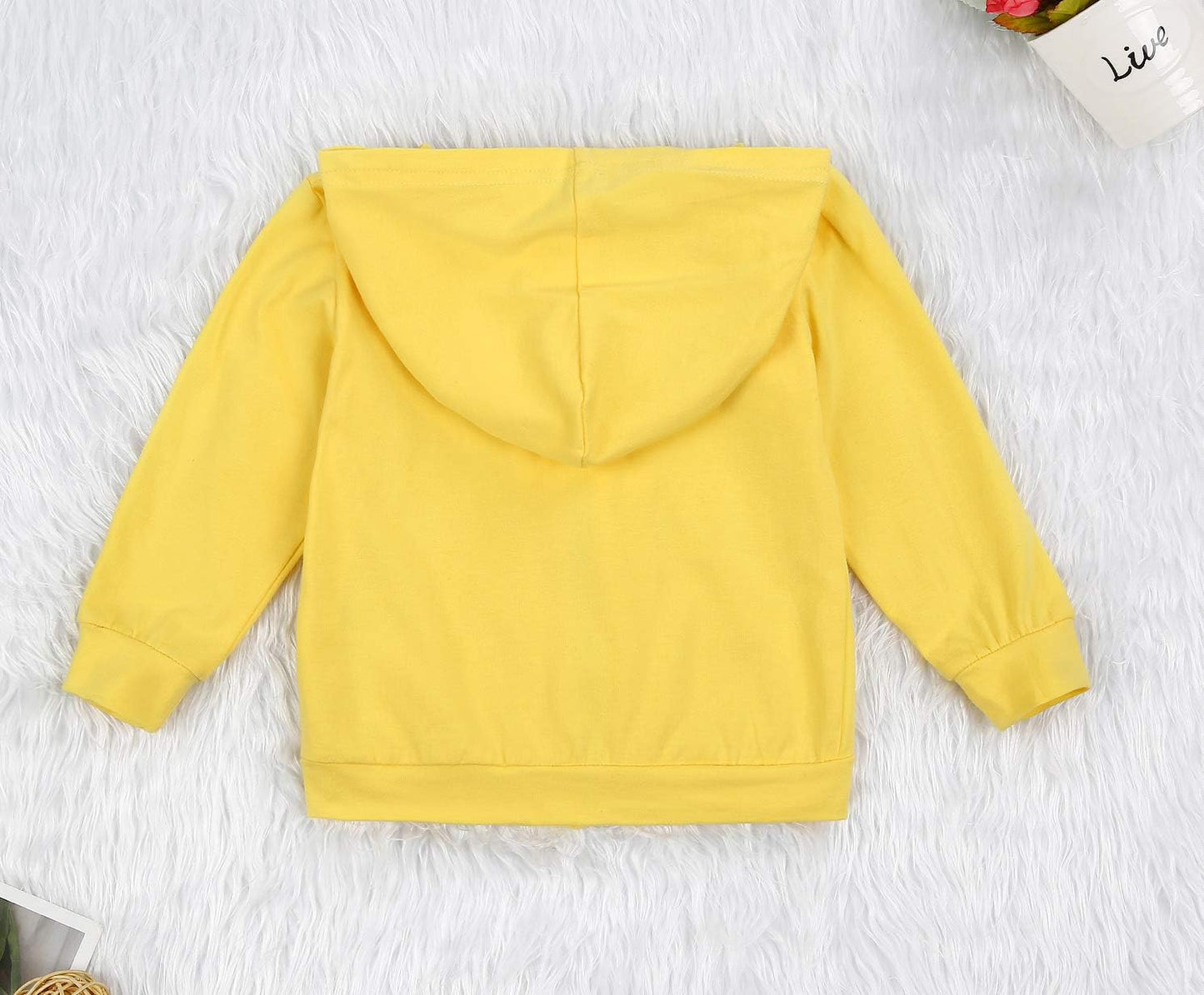 Baby Zip up Hoodie, Unisex Inflant Toddler Long Sleeve Sweatshirts Lightweight Jacket Hooded Coats Fall Winter Outfits