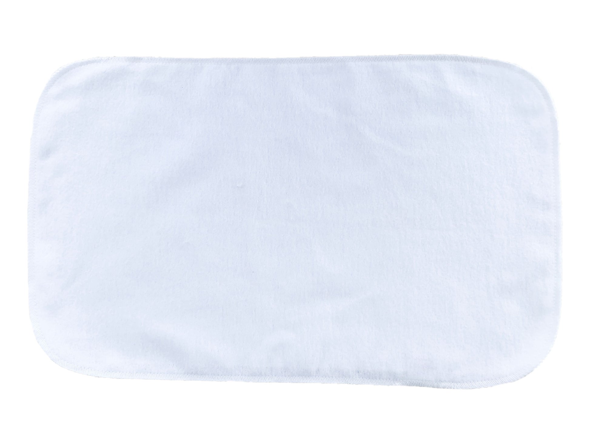 Unisex Organic Cotton Baby Burp Cloth, White, 12 Pack